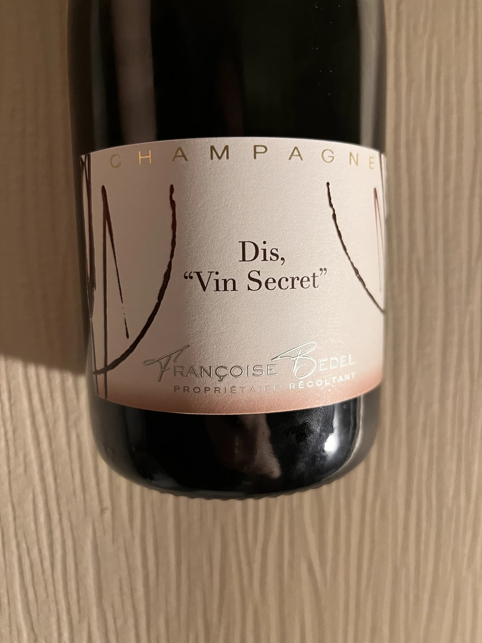 Françoise Bedel Dis, "Vin Secret" (d2021) NV