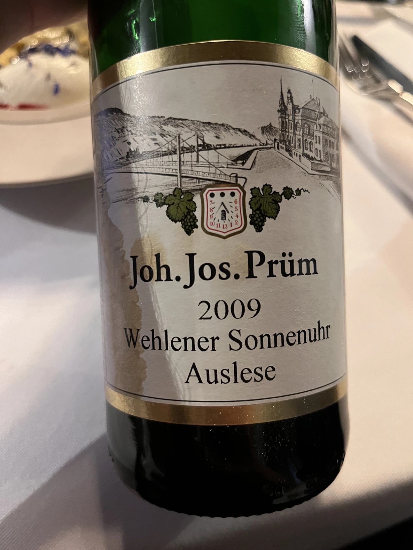 Weingut Joh Jos Prüm Wehlener Sonnenuhr Riesling Auslese 2009