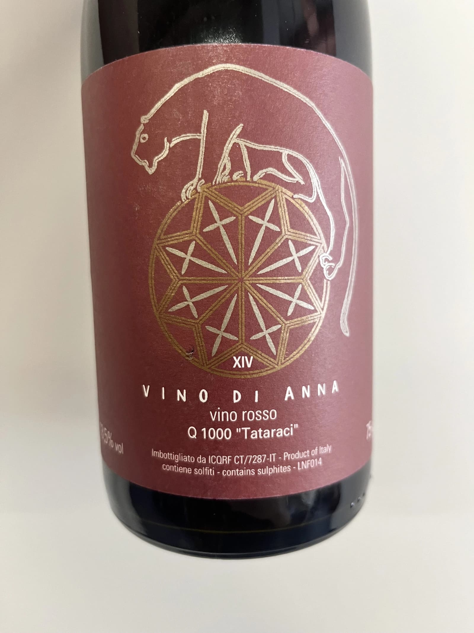 Vino di Anna Q1000 Tataraci Rosso 2014